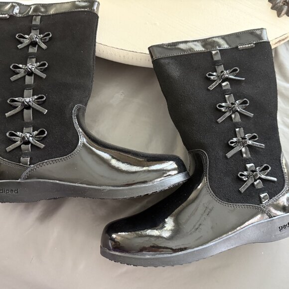 pediped Nancy Black girl's boots - Picture 1 of 7